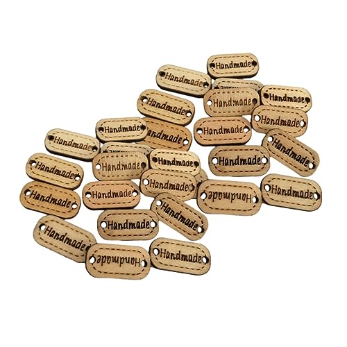 LALAFINA 200Packung Holz Tags Mit Löchern Handgemachte Holzknöpfe Für Bastelprojekte Kleidung Und Dekoration Natürliche Holzoptik Für DIY Ideen LALAFINA 200Packung Holz Tags Mit Löchern Handgemachte Holzknöpfe Für Bastelprojekte Kleidung Und Dekoration Natürliche Holzoptik Für DIY Ideen von LALAFINA