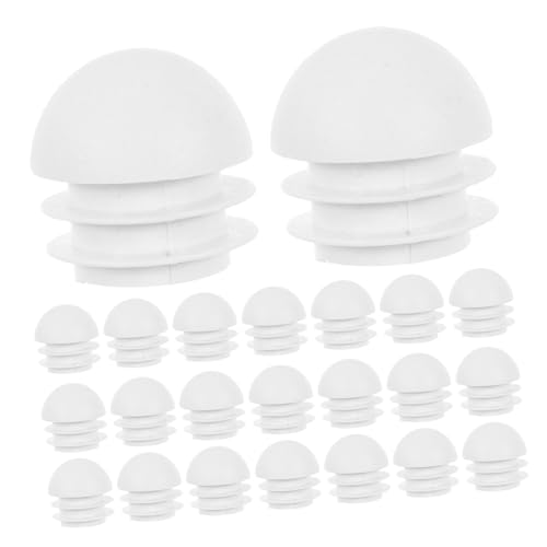 LALAFINA 25stücke Rundkopf-stecker Rohre Kunststoff-rohrendkappe Möbel-stopfen Runde Abdeckung Für Rohr-Enden Wasser-Rohr-zubehör Finishing Stecker Für Heim Und Industriemöbel von LALAFINA