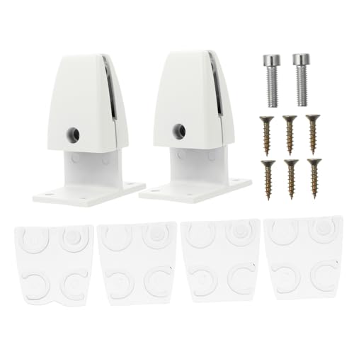 LALAFINA 2St Desktop-Rahmenclip Monitorständer weiß Desktop -Stand Faltbrett tischklammer tischklemmen Stützclip für Schreibtischtrennwände Clip für Schreibtischteiler Aluminiumlegierung von LALAFINA