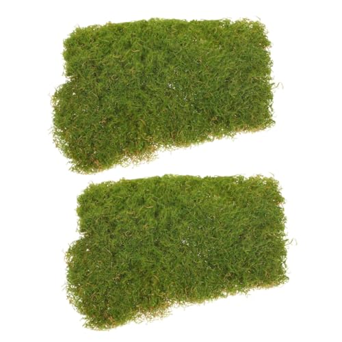 LALAFINA 2stücke -Landschaft Dekorationszubehör Realistische Simulation Von Moosblumenarrangements Imitiertes Moos Für Kreative Terrarien Und Gartenlandschaften von LALAFINA