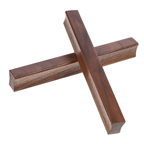 LALAFINA 2Stücke Holz Schrank Griff für Möbel Lochabstand Geeignet für Kommoden und Kleiderschränke Design Leicht zu Installieren von LALAFINA