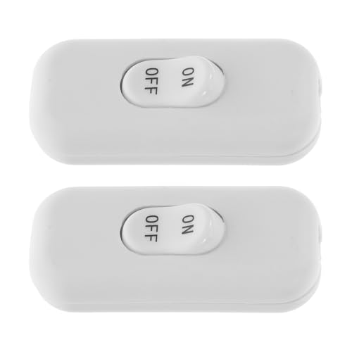LALAFINA 2Stücke Inline Kabelschalter für Tischlampen und Kleingeräte Weißer Schnurschalter mit Einfacher Installation Minimalistischem Design und Vielseitiger Funktionalität LALAFINA 2Stücke Inline Kabelschalter für Tischlampen und Kleingeräte Weißer Schnurschalter mit Einfacher Installation Minimalistischem Design und Vielseitiger Funktionalität von LALAFINA