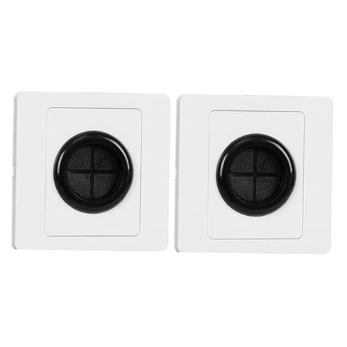 LALAFINA 2Stücke Kabelabdeckplatte Mit Durchführung Flexible Wandtülle Für Niederspannungskabel Einfache Installation Für Tv Heimkinosysteme Elegantes Design von LALAFINA