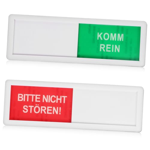 LALAFINA 2er Set Privacy Türschild Mit Schiebemechanismus Bitte Nicht Stören/Komm Rein Disturb Sign Für Konferenzräume Büros Und Toiletten Türsignale Für Mehr Privatsphäre LALAFINA 2er Set Privacy Türschild Mit Schiebemechanismus Bitte Nicht Stören/Komm Rein Disturb Sign Für Konferenzräume Büros Und Toiletten Türsignale Für Mehr Privatsphäre von LALAFINA