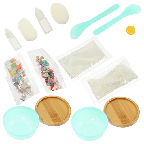 LALAFINA 2sätze DIY-tassenmatten Aus Strapazierfähigem Material Tassenmatten-DIY-zubehör Zum Selbermachen Untersetzer-bausatz Zum Schutz Vor Verbrühungen Tassenmatten-dekor Für Tisch von LALAFINA