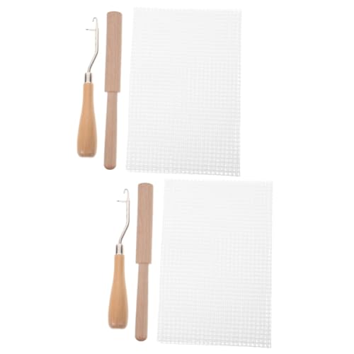 LALAFINA 2sätze Latch Hook Teppich Stickerei Mit Holzgriff Und Netzstoff Handwerksmaterial Für DIY Teppich Herstellung Inklusive Knüpfhaken Und Werkzeug LALAFINA 2sätze Latch Hook Teppich Stickerei Mit Holzgriff Und Netzstoff Handwerksmaterial Für DIY Teppich Herstellung Inklusive Knüpfhaken Und Werkzeug von LALAFINA
