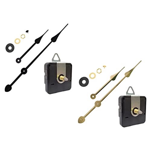 LALAFINA 2sätze Uhrwerkmechanismus DIY Uhrwerk Und Uhrzeiger-kit Uhrwerk-ersatzteile Für Reparatur Geräuschloser Uhren Für Büro Schlafzimmer Und Wanduhren von LALAFINA