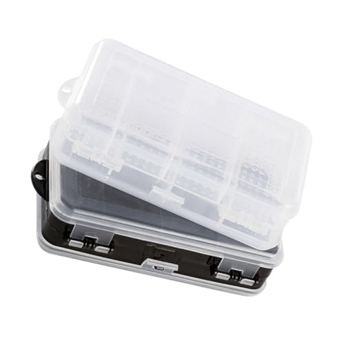 LALAFINA 2stücke Schmuckaufbewahrungsbox Schmuck Organizer Box Doppelseitige Aufbewahrungsbox Aufbewahrungsbox Aus Behälter Mit Fächern Schmuck Lagerung von LALAFINA