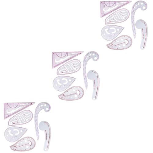 LALAFINA 3 Sätze Teiliges Nähmaßset Multifunktionale Schablone Für Nähen Quilten Und Bastelprojekte Für Anfänger Und Diy Enthusiasten 6 Stück * 3 LALAFINA 3 Sätze Teiliges Nähmaßset Multifunktionale Schablone Für Nähen Quilten Und Bastelprojekte Für Anfänger Und Diy Enthusiasten 6 Stück * 3 von LALAFINA