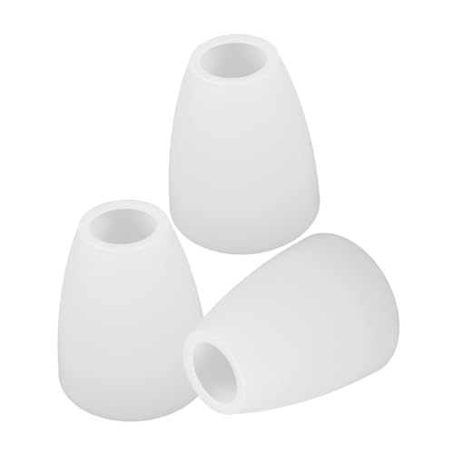 LALAFINA 3 Stück Kunststoff Lampenschirm Weiße Lampenschirme für Stehlampen Tischlampen und Pendelleuchten Elegantes Design mit Optimaler Lichtdurchlässigkeit von LALAFINA