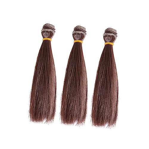 LALAFINA 3 Stück Puppenperücke Hitzebeständig Kunsthaar Für Selbstgemacht Puppenhaar Gerade 15cm Lebensecht Und Leicht Zu Stylen Zubehör Für Puppenherstellung LALAFINA 3 Stück Puppenperücke Hitzebeständig Kunsthaar Für Selbstgemacht Puppenhaar Gerade 15cm Lebensecht Und Leicht Zu Stylen Zubehör Für Puppenherstellung von LALAFINA