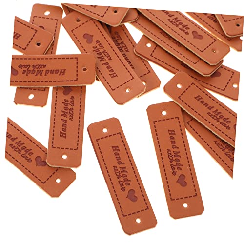 LALAFINA 30 Stück Handgemachte Lederetiketten Made with Love für DIY Handarbeiten Nähen Stricken und Häkeln Praktische Etiketten mit Vorgebohrten Löchern für Kreative Projekte LALAFINA 30 Stück Handgemachte Lederetiketten Made with Love für DIY Handarbeiten Nähen Stricken und Häkeln Praktische Etiketten mit Vorgebohrten Löchern für Kreative Projekte von LALAFINA