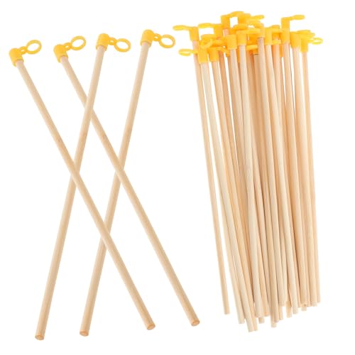 LALAFINA 35 Stück Teiliges Holz Laternenstöcke Handliche Laternenstangen für DIY Papierlaternen Tragbar und Praktisch für und Gartenpartys von LALAFINA