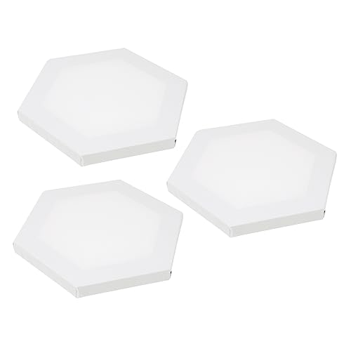 LALAFINA 3 Stücke Hexagon Gestreckt Panels Ölgemälde Kunst Rahmen Vielseitig Malerei Stretching Rahmen von LALAFINA