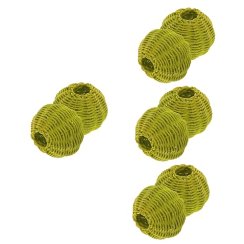 LALAFINA 4 Sätze Rattangewebter Lampenschirm Diy Lichtabdeckung Für Tischlampen Für Schlafzimmer Wohnzimmer Und Staubschutz Für Längere Lampe 2 Stücke * 4 von LALAFINA