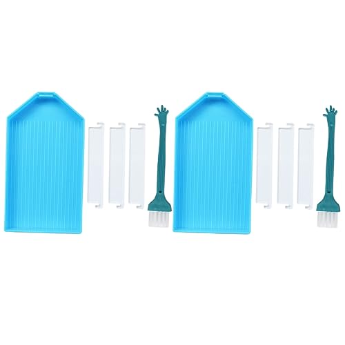 LALAFINA 4 Sets Bohrplatten Set Diamant Kunstperlen Schmuckherstellungsset Tabletts Schmelzfach Baum Untersetzer Sicherungsstift Edelstein Ranzenbrett Gitter Fänger Schmuckaufkleber von LALAFINA