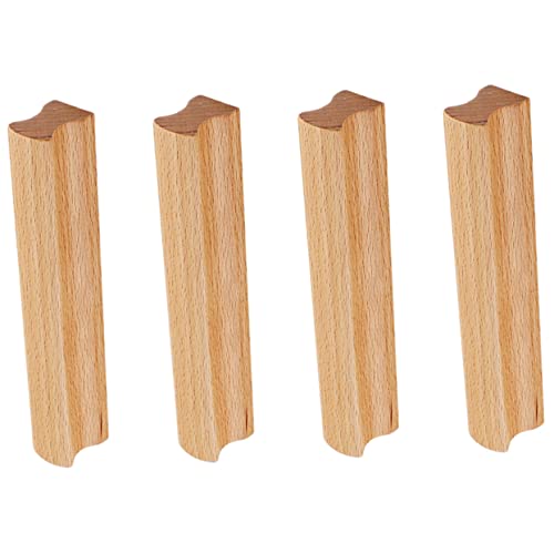 LALAFINA 4 Stück Holzgriffe für Schränke Massivem Buchenholz mit Lochabstand Glatte Oberfläche Langlebige Möbelgriffe für Kommoden Kleiderschränke und Küchenschränke LALAFINA 4 Stück Holzgriffe für Schränke Massivem Buchenholz mit Lochabstand Glatte Oberfläche Langlebige Möbelgriffe für Kommoden Kleiderschränke und Küchenschränke von LALAFINA