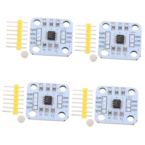 LALAFINA 4 Stück Magnet Winkelsensor 12-bit Hochpräzision Für Winkelmessung Wiederverwendbare Sensormodule Einfache Installation Präzise Messdaten Geeignet Für Maschinen Und von LALAFINA