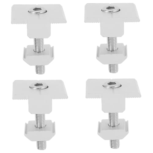 LALAFINA 4 Stück Teiliges Aluminiumlegierung Solarmodul Mittelklemmen mit Schrauben und Federscheiben für Stabile Witterungsbeständige Photovoltaik Halterung Einfache Montage LALAFINA 4 Stück Teiliges Aluminiumlegierung Solarmodul Mittelklemmen mit Schrauben und Federscheiben für Stabile Witterungsbeständige Photovoltaik Halterung Einfache Montage von LALAFINA