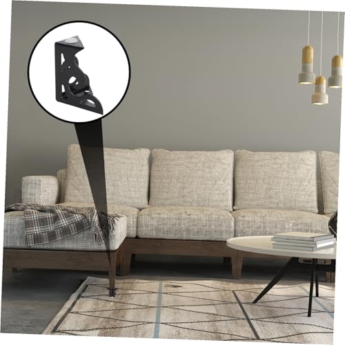 LALAFINA 4 Stück Teiliges Möbelbeine Schwarz Hohlgearbeitet Höhe Möbelunterstützung für Schrank und Sofa Dekorative Robuste Möbelfüße für Wohnzimmertische LALAFINA 4 Stück Teiliges Möbelbeine Schwarz Hohlgearbeitet Höhe Möbelunterstützung für Schrank und Sofa Dekorative Robuste Möbelfüße für Wohnzimmertische von LALAFINA