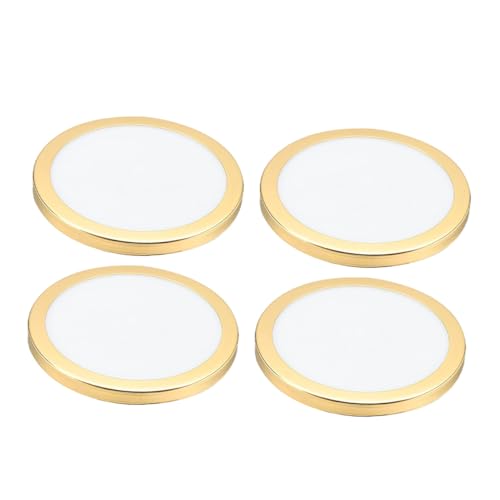 LALAFINA 4 Stück Teiliges Rundes Lampenschirm diffusor Staubgeschützt und Schützend Goldfarbener Rahmen Dekorative Lampenschirmabdeckung für Deckenleuchten und Wohnraumbeleuchtung LALAFINA 4 Stück Teiliges Rundes Lampenschirm diffusor Staubgeschützt und Schützend Goldfarbener Rahmen Dekorative Lampenschirmabdeckung für Deckenleuchten und Wohnraumbeleuchtung von LALAFINA