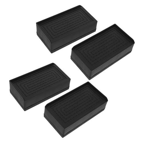 LALAFINA 4 Stück Verstellbare Möbelerhöhungen Rutschfest Robuste Möbelheber für Betten Sofas Tische 5cm Höhe Vielseitig Einsetzbar für Stabilität von LALAFINA
