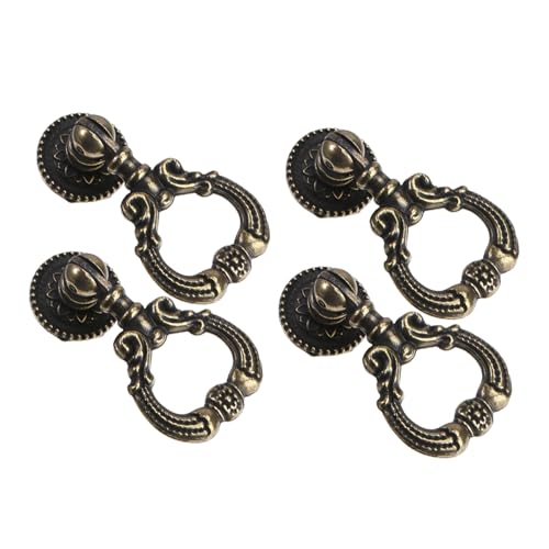 LALAFINA 4 Stück Vintage Möbelgriffe Teiliges aus Langlebiger Zinklegierung Einzigartige Runde Türknöpfe mit Glatter Oberfläche Geeignet für Schränke Türen und Kleiderschränke im Wohn und LALAFINA 4 Stück Vintage Möbelgriffe Teiliges aus Langlebiger Zinklegierung Einzigartige Runde Türknöpfe mit Glatter Oberfläche Geeignet für Schränke Türen und Kleiderschränke im Wohn und von LALAFINA