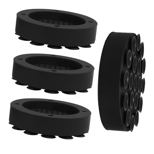 LALAFINA 4 Stück Waschmaschinen Stabilisator Pads rutschfeste Antivibrationsmatte für Waschmaschine und Trockner Schockabsorbierende Füße für Möbel und Geräte Installieren Langlebig und von LALAFINA