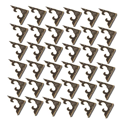 LALAFINA 40 Stück Antike Holzbox Eckenschutz Metall Eckenschutz für Buch und Fotoalben Dekorative Aufbewahrungslösungen Installieren Kreativ und Elegant für DIY Projekte LALAFINA 40 Stück Antike Holzbox Eckenschutz Metall Eckenschutz für Buch und Fotoalben Dekorative Aufbewahrungslösungen Installieren Kreativ und Elegant für DIY Projekte von LALAFINA