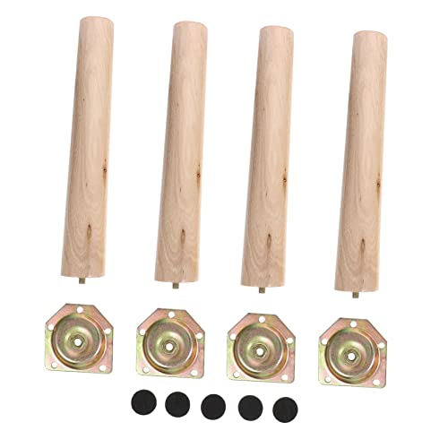 LALAFINA 4Sätze Möbelfüße Holz Möbelbeine Hochwertigem Holz Elegantes Design für Sofa Tisch Schrank und Couchtisch Stabil und Tragfähig LALAFINA 4Sätze Möbelfüße Holz Möbelbeine Hochwertigem Holz Elegantes Design für Sofa Tisch Schrank und Couchtisch Stabil und Tragfähig von LALAFINA