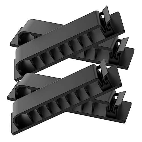 LALAFINA 4Stücke Kabelmanagement Selbstklebend Kabelclip Organizer für Schreibtisch und Büro zur Ordentlichen Kabelführung an Tisch Wand Auto LALAFINA 4Stücke Kabelmanagement Selbstklebend Kabelclip Organizer für Schreibtisch und Büro zur Ordentlichen Kabelführung an Tisch Wand Auto von LALAFINA