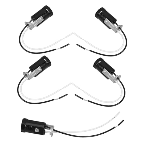 LALAFINA 5 Stück Candelabra Lampensockel mit Kabel Keyless Fassung für LED Leuchtmittel für Vintage und Moderne Leuchten Einfache Installation Vielseitig Einsetzbar LALAFINA 5 Stück Candelabra Lampensockel mit Kabel Keyless Fassung für LED Leuchtmittel für Vintage und Moderne Leuchten Einfache Installation Vielseitig Einsetzbar von LALAFINA