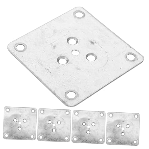 LALAFINA 5 Stück Möbelbein Montageplatten Vorgebohrten Löchern Möbelbein Befestigung für Sofas Tische und Stühle zur Stabilen Verbindung und Reparatur von LALAFINA