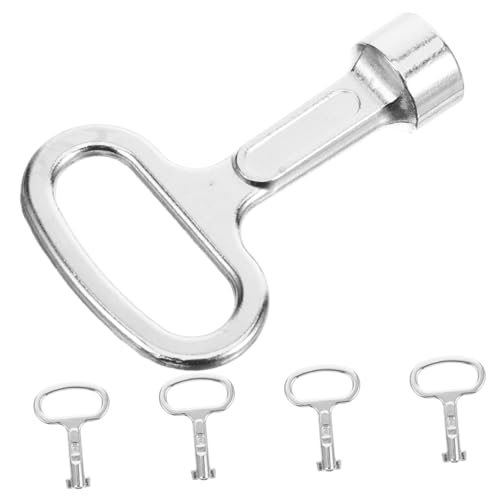 LALAFINA 5 Stück Multi Funktions Heizkörperventil Schlüssel Robustes Werkzeug für Wasserzähler Gas und Heizungsventile für DIY Projekte und Professionelle Klempnerarbeiten von LALAFINA