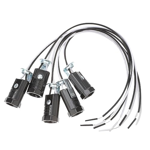 LALAFINA 5 Stück Schraubfassung Lampenhalter Teiliges Kit für Glühbirnen Energiesparende Schraublampen Installieren Geeignet für Verschiedene Leuchtmittel Industriedesign von LALAFINA