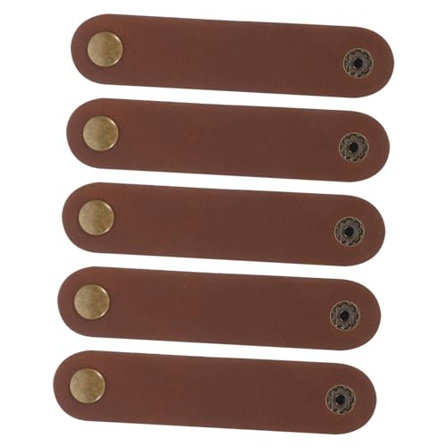 LALAFINA 5 Stück Teiliges Kabelhalter aus Echtem Rindsleder Wiederverwendbarer Kabelorganizer mit Flexiblem Design zur Kabelaufbewahrung für USB Kopfhörerkabel im Büro und Zuhause LALAFINA 5 Stück Teiliges Kabelhalter aus Echtem Rindsleder Wiederverwendbarer Kabelorganizer mit Flexiblem Design zur Kabelaufbewahrung für USB Kopfhörerkabel im Büro und Zuhause von LALAFINA