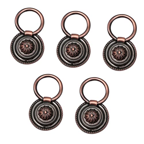 LALAFINA 5 Stück Vintage Rundgriff für Möbel Antike Schubladengriffe mit Einzelbohrung Rotbronzefinish Durchmesser für Schrank Kommode und Kleiderschrank LALAFINA 5 Stück Vintage Rundgriff für Möbel Antike Schubladengriffe mit Einzelbohrung Rotbronzefinish Durchmesser für Schrank Kommode und Kleiderschrank von LALAFINA