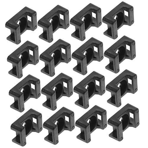 LALAFINA 500 Stück Kabelbinder Halterungen Saddle Kabelmontage Kabel Fixierung Clips für Zuhause Büro und Auto Leicht und Isolierend zur Kabelorganisation von LALAFINA