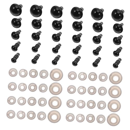 LALAFINA 500 Stück Teiliges Sicherheitsaugen aus Kunststoff mit Unterlegscheiben für Plüschtiere Puppen und Häkeltiere Sortiert in Langlebig Glänzend und Lebensecht für DIY Bastelprojekte LALAFINA 500 Stück Teiliges Sicherheitsaugen aus Kunststoff mit Unterlegscheiben für Plüschtiere Puppen und Häkeltiere Sortiert in Langlebig Glänzend und Lebensecht für DIY Bastelprojekte von LALAFINA