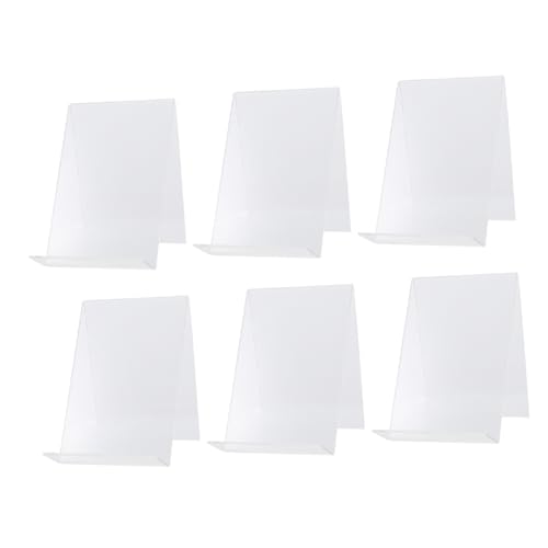 LALAFINA 6 Stück Acryl Displayständer Teilig Transparente Tischhalter für Bücher und Dateien Rutschfestes Design Schutz vor Kratzern und Beschädigungen für Büro und Zuhause LALAFINA 6 Stück Acryl Displayständer Teilig Transparente Tischhalter für Bücher und Dateien Rutschfestes Design Schutz vor Kratzern und Beschädigungen für Büro und Zuhause von LALAFINA