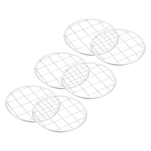 LALAFINA Metalldeckeleinsätze Für Gläser Mit Blumengitter – 6 Stifthaltergitter Für Vasen Ideal Zum Ordnen Von Blumen Und Schreibutensilien von LALAFINA