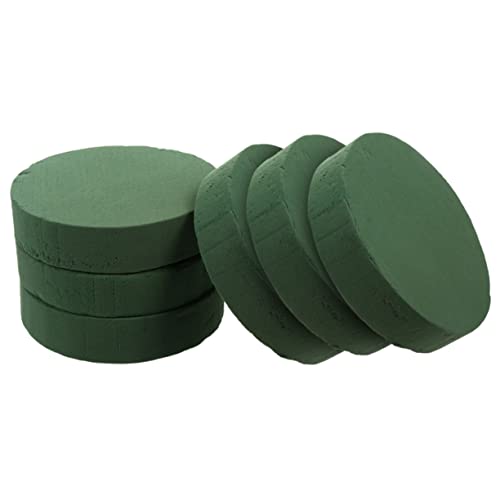 LALAFINA 6 Stück Runder Blumensteckschaum mit Starker Wasseraufnahme Feuchtigkeitsbewahrender Steckmoos für Frische Blumenarrangements Leicht und Langlebig für Zuhause und Blumengeschäfte LALAFINA 6 Stück Runder Blumensteckschaum mit Starker Wasseraufnahme Feuchtigkeitsbewahrender Steckmoos für Frische Blumenarrangements Leicht und Langlebig für Zuhause und Blumengeschäfte von LALAFINA