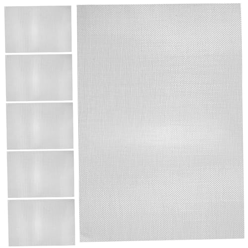 LALAFINA 6 Stück Teiliges Gartenzaun Rostfreies Maschendrahtnetz für DIY Projekte Belüftung Fenster Garten Tierabwehr Langlebig Mesh von LALAFINA