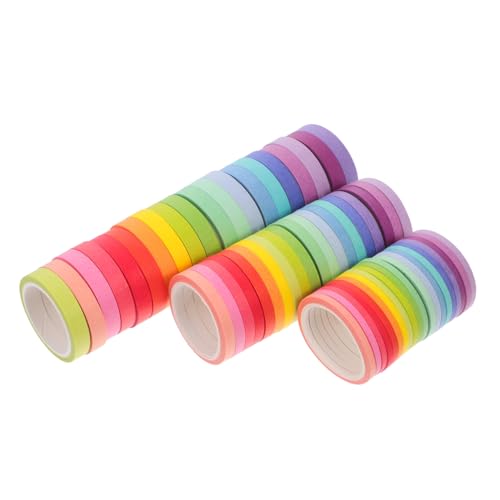 LALAFINA 60 Rollen Washi Tape Set Dünn Präzise Klebeband Bunte Candy-farben Dekoratives DIY Basteln Journaling Scrapbooking Zubehör LALAFINA 60 Rollen Washi Tape Set Dünn Präzise Klebeband Bunte Candy-farben Dekoratives DIY Basteln Journaling Scrapbooking Zubehör von LALAFINA