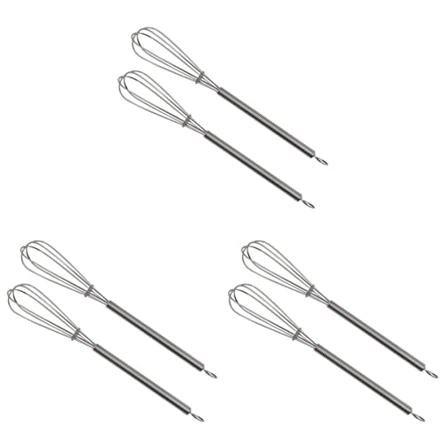LALAFINA 3sets Haarfärbemittel Mischwerkzeuge Salon Schneebesen Griff Haken Leichte Edelstahl Mixer 2 Stücke * 3 von LALAFINA