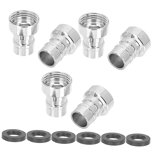 LALAFINA 6Stücke Wasserhahn Adapter Robuste Verbindung für Waschmaschine und Gartenschlauch Korrosionsbeständig und Auslaufsicher Einfache Installation für von LALAFINA