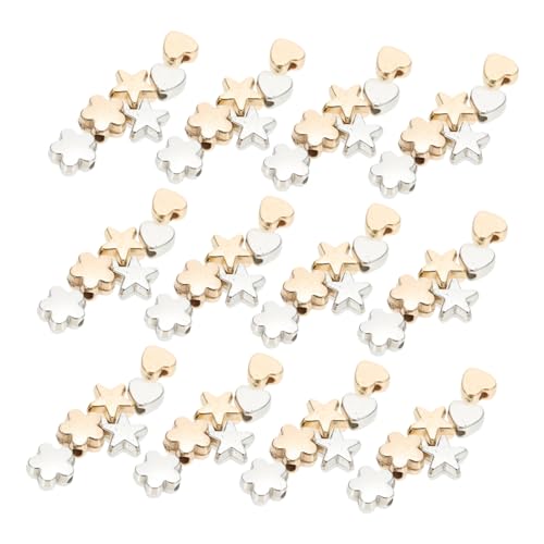 LALAFINA 6er Packungen Pack Spacer Perlen DIY Schmuck Zubehör für Armbänder und Ohrringe Dekorative Lose Perlen mit Glatter Oberfläche pro Packung LALAFINA 6er Packungen Pack Spacer Perlen DIY Schmuck Zubehör für Armbänder und Ohrringe Dekorative Lose Perlen mit Glatter Oberfläche pro Packung von LALAFINA