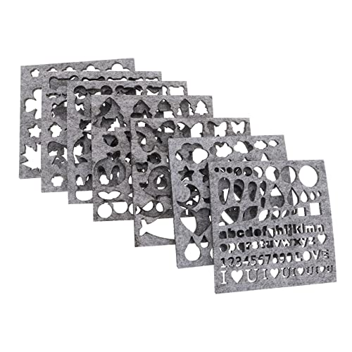 LALAFINA 7 Stück Wollfilzform Teilig DIY Filz Applikation Vorlagen für Nadelfilz Einfach zu Bedienen für Anfänger Kreative Handwerksprojekte mit Niedlichen Mustern von LALAFINA