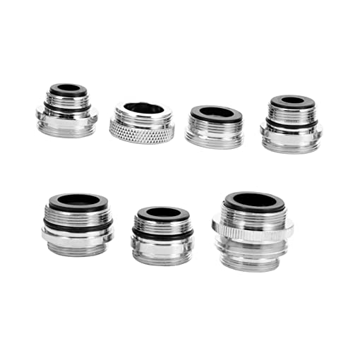 LALAFINA 7Stücke Teiliges Wasserhahn Adapterset Messing Schlauchadapter für Gartenschläuche Wasserfilter und Sprühgeräte Geeignet für Wasserhahn Typen LALAFINA 7Stücke Teiliges Wasserhahn Adapterset Messing Schlauchadapter für Gartenschläuche Wasserfilter und Sprühgeräte Geeignet für Wasserhahn Typen von LALAFINA
