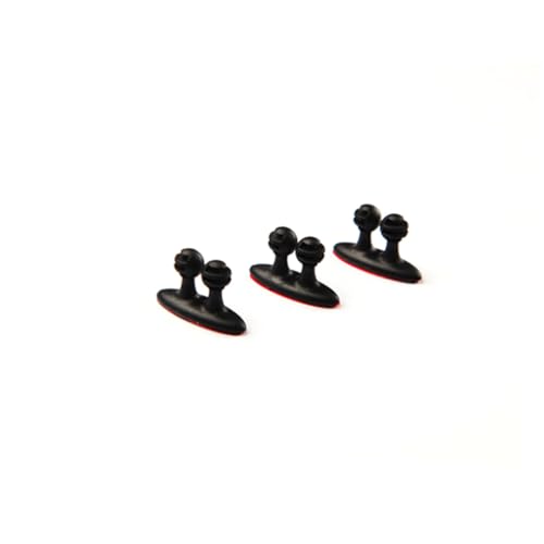 LALAFINA 8 Stück Teiliges Kabelclips aus PVC Kompakte Einfache Kabelhalter zur Ordentlichen Organisation von Ladekabeln Auto und Elektronikdrähten Vielseitig Einsetzbar für Schreibtisch von LALAFINA